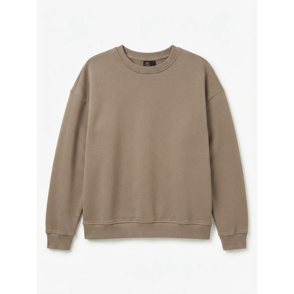 Cozy Earth Crewneck Womens Small Brown Logo Comfort Lounge Cotton Winter Warm